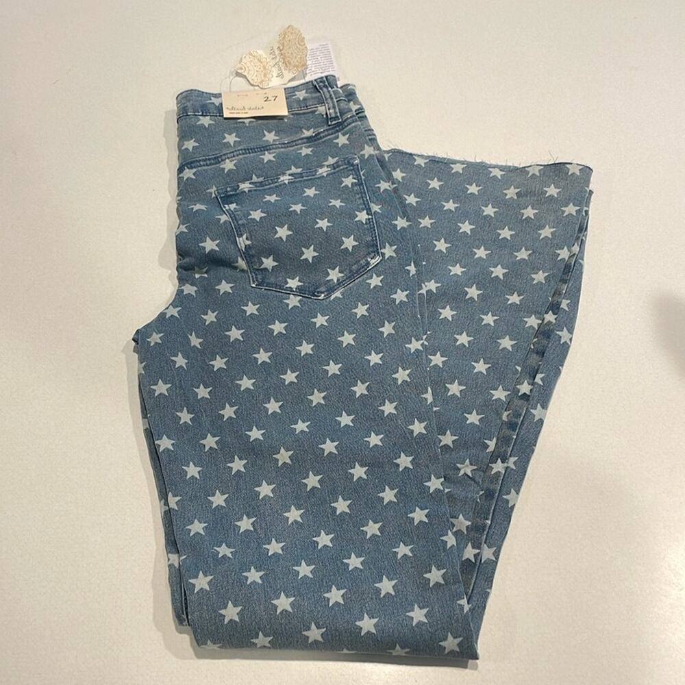 NWT Altar’d State Star Print Flare Jeans Size 27